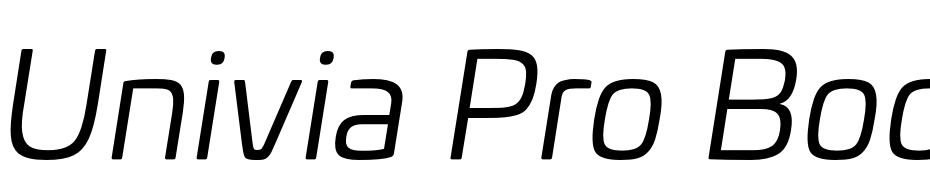 Univia Pro Book Italic Yazı tipi ücretsiz indir